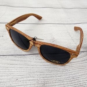 Bamboo Color Men Women Retro Vintage Fashion Summer Glasses Wood Grain Sunglasse